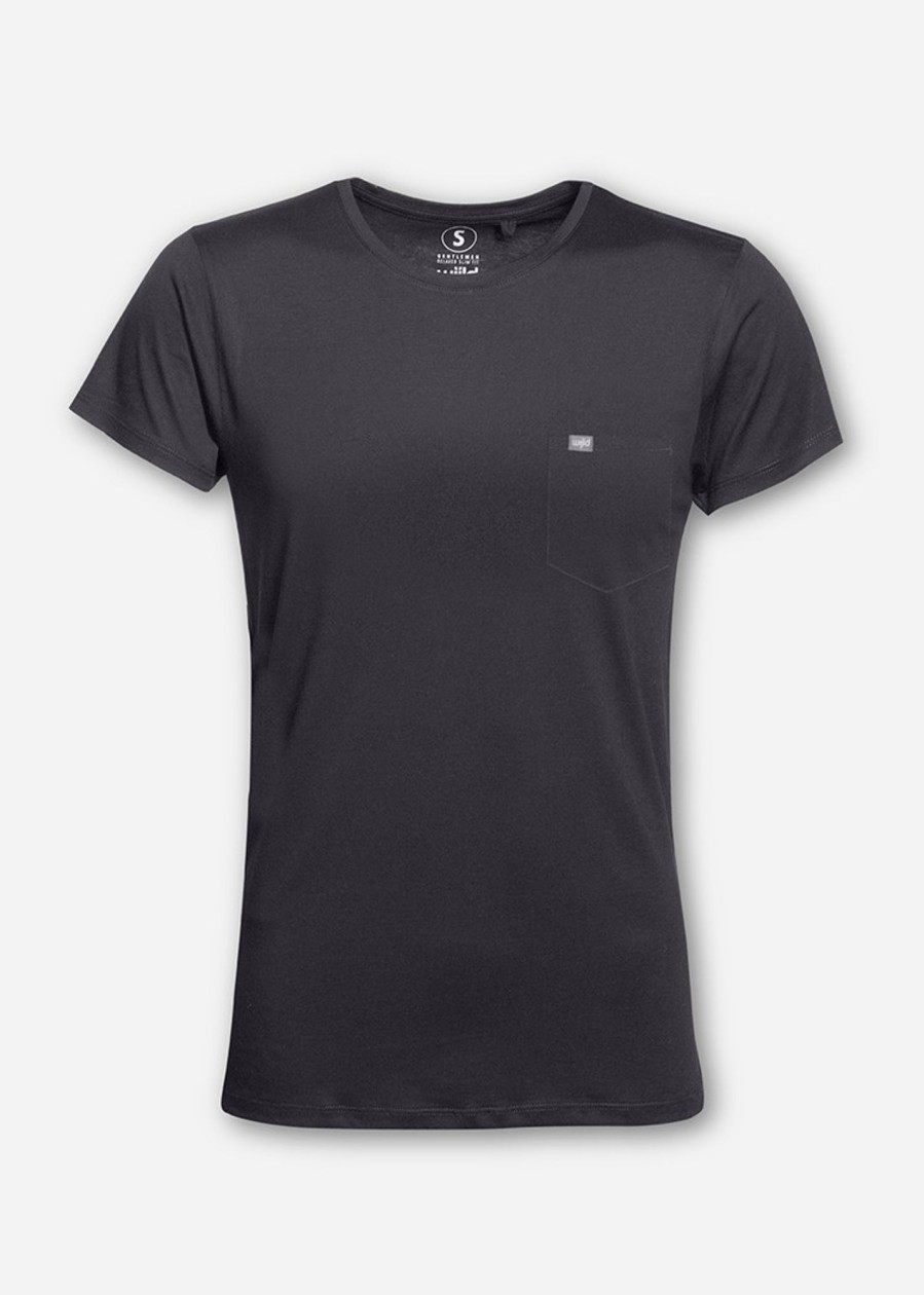 Herren wijld T-Shirts | Herren Pocket Woodshirt Dark Gray