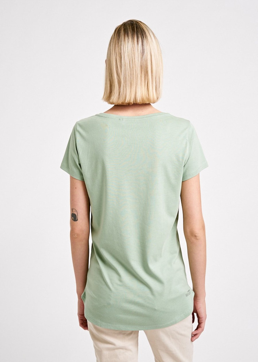 Damen wijld Patch Shirts | Damen V-Ausschnitt Woodshirt Caravan