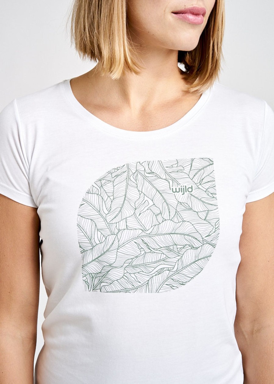 Damen wijld Motiv Shirts | Damen Leafshape Woodshirt