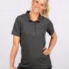 Damen wijld Poloshirts | Damen Polo-Shirt Dark Gray