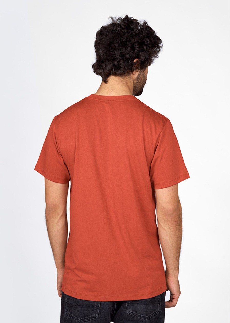 Herren wijld T-Shirts | Herren Woodshirt Loose Fit Cinnamon