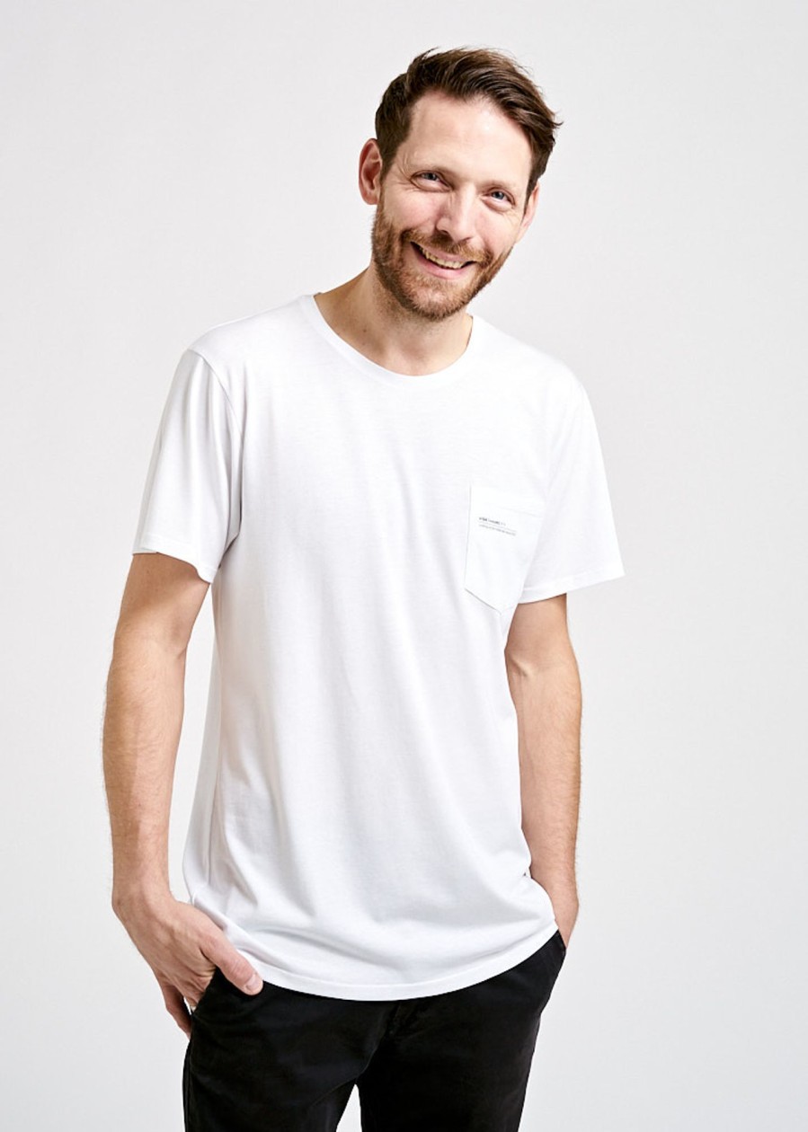 Herren wijld T-Shirts | Herren Pocket Woodshirt Bright White