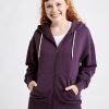 Damen wijld Sweatshirts & Hoodies | Damen Zip-Hoodie Plum Perfect