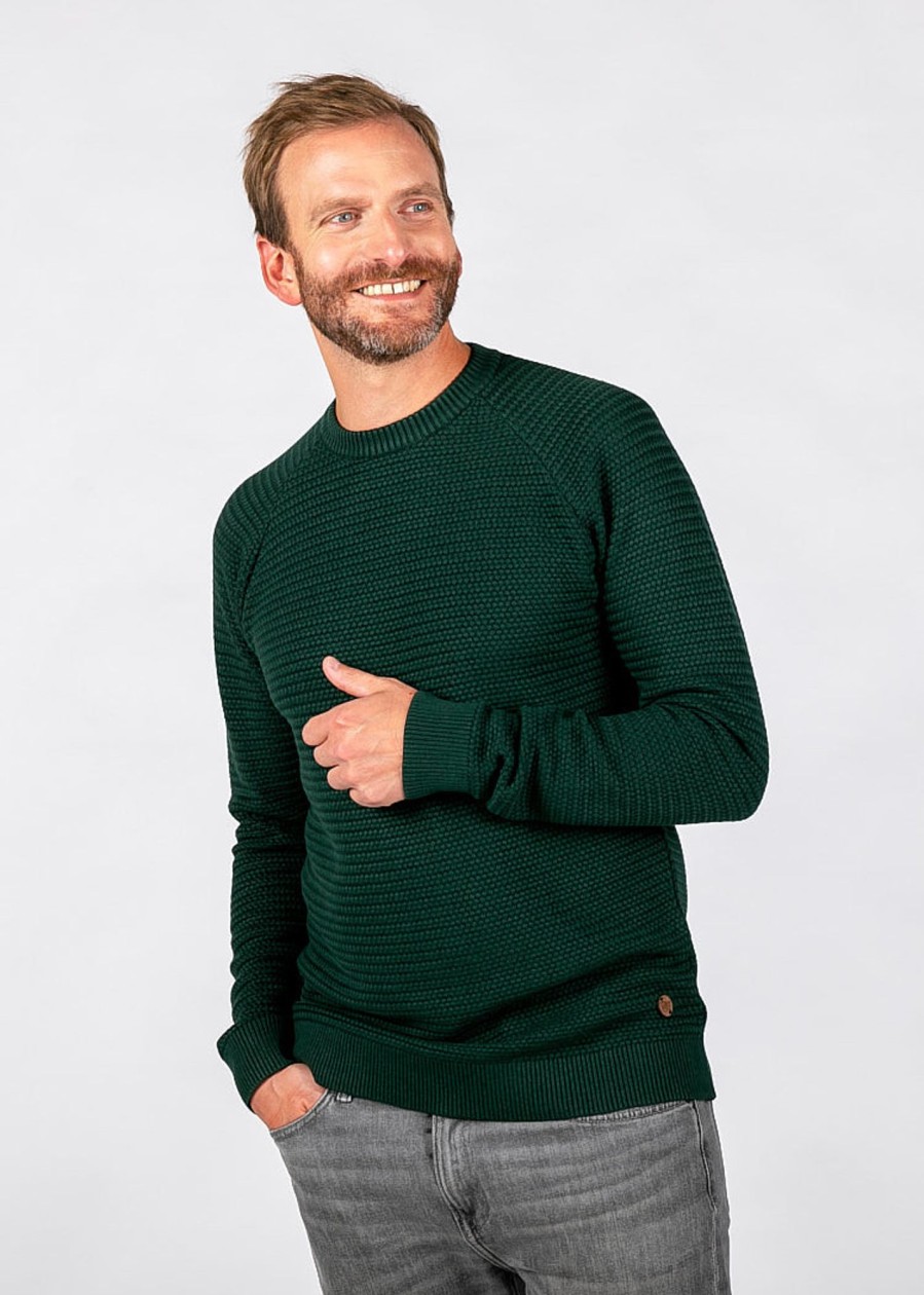 Herren wijld Pullover | Herren Pandoo Strickpullover Green Melange