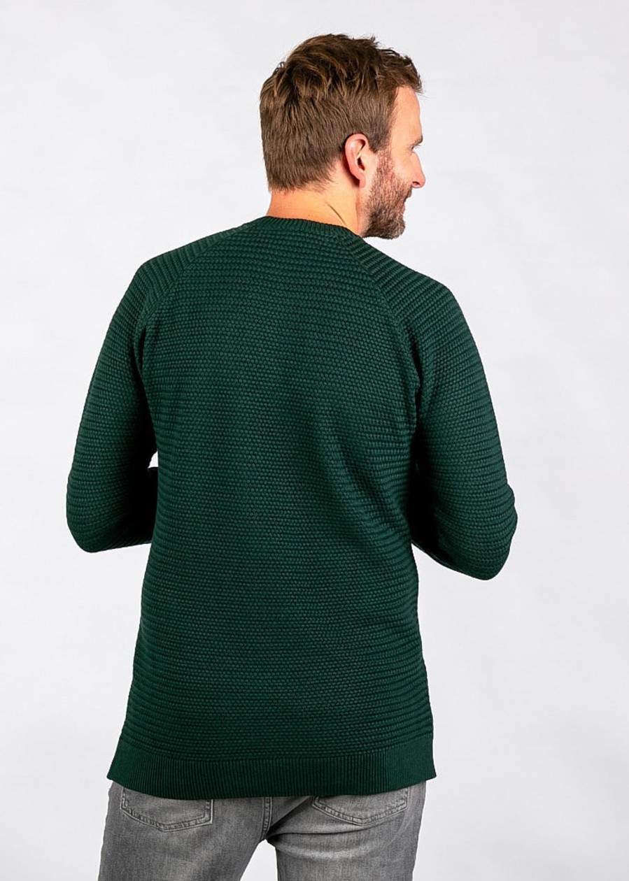 Herren wijld Pullover | Herren Pandoo Strickpullover Green Melange