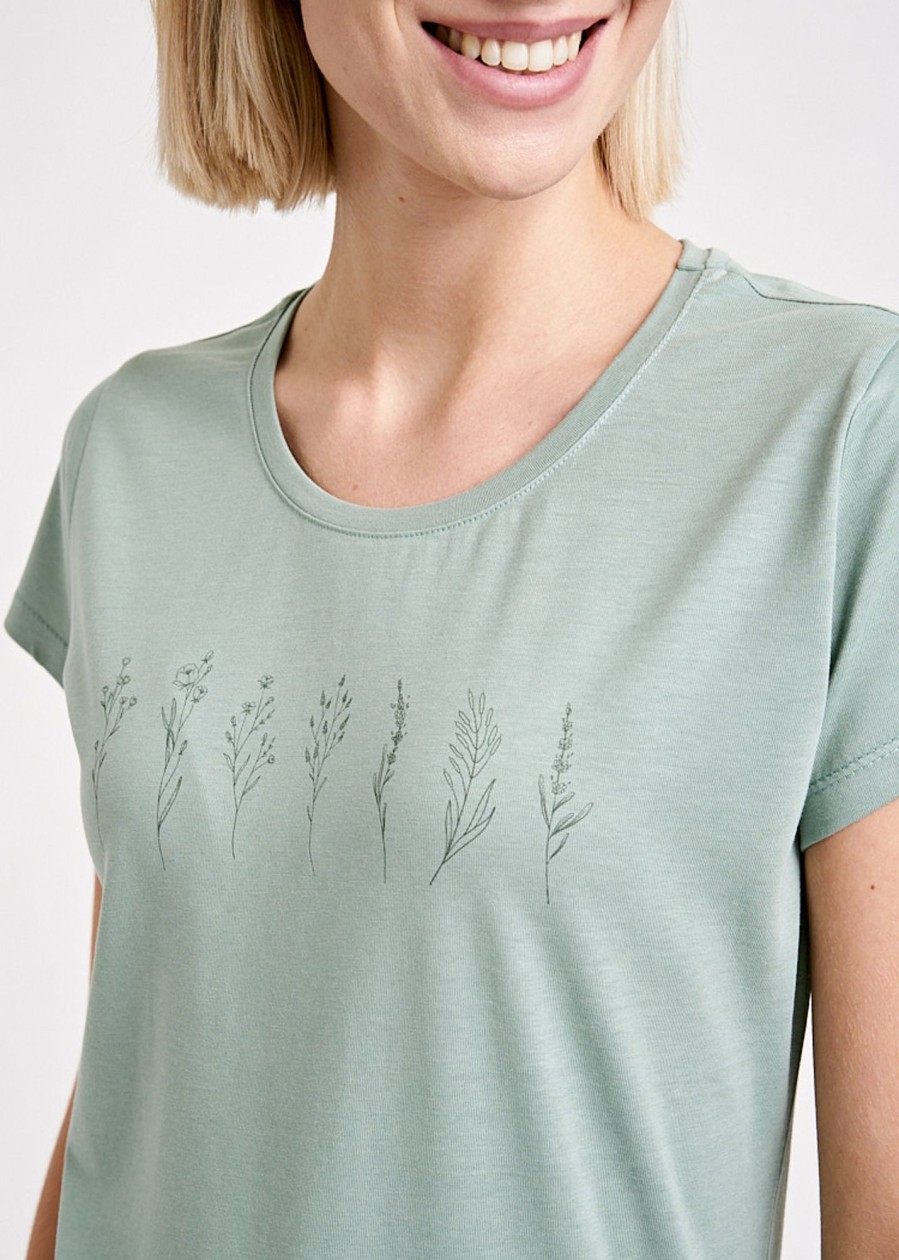 Damen wijld Motiv Shirts | Damen Bloom Woodshirt