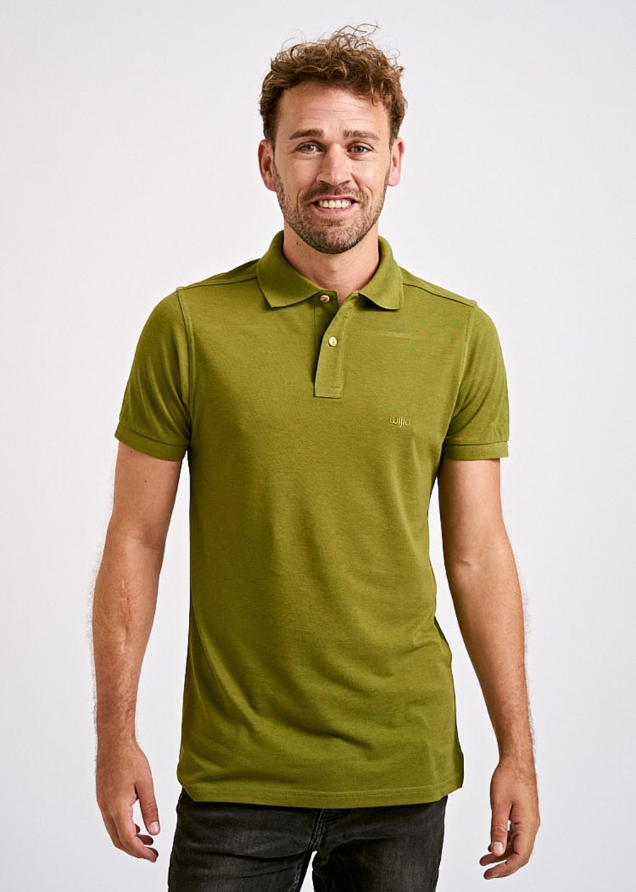 Herren wijld Poloshirts | Herren Polo-Shirt Olive