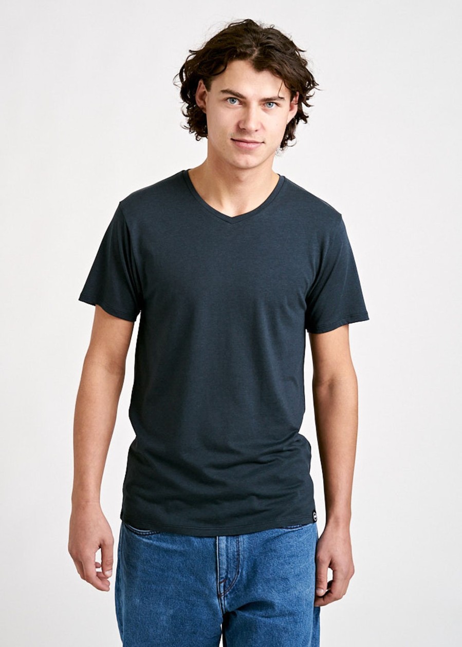 Herren wijld V-Ausschnitt | Herren V-Ausschnitt Woodshirt Carbon