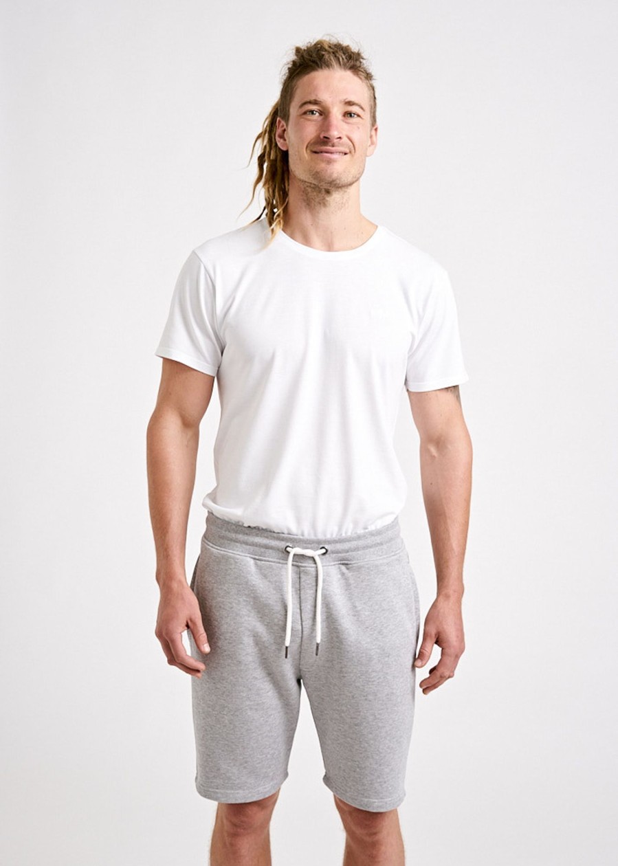 Herren wijld Shorts | Herren Sweat Shorts Gray Melange