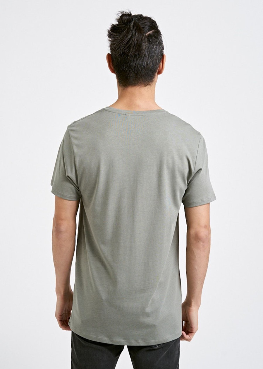 Herren wijld V-Ausschnitt | Herren V-Ausschnitt Woodshirt Agave Green