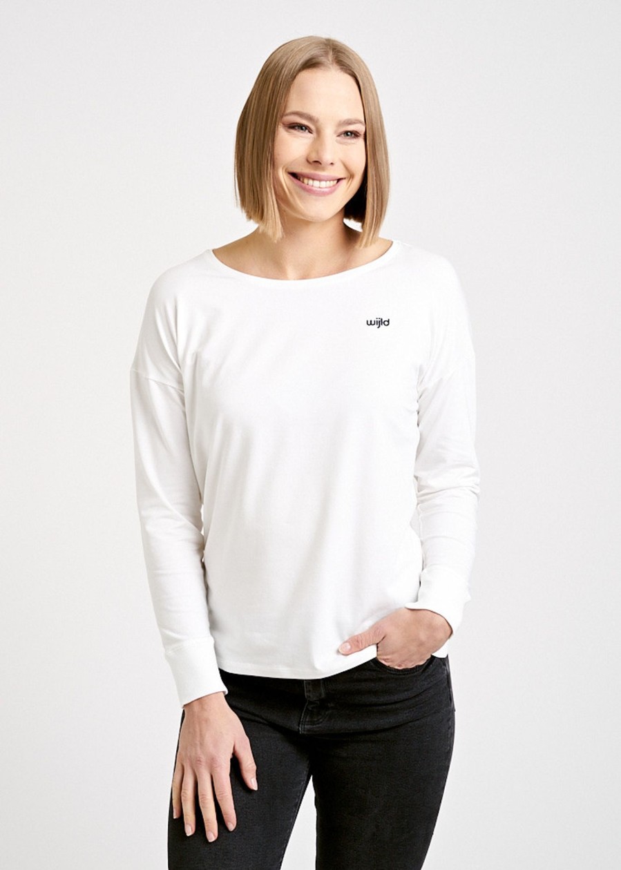 Damen wijld Langarmshirts | Damen Langarmshirt Bright White Cuff