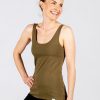 Damen wijld Tops | Damen Tank Top Olive