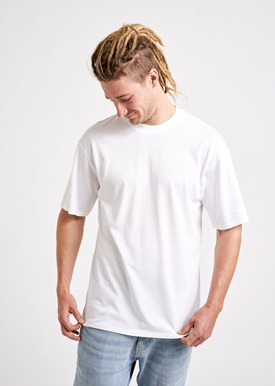 Herren wijld T-Shirts | Herren Woodshirt Overcut Bright White