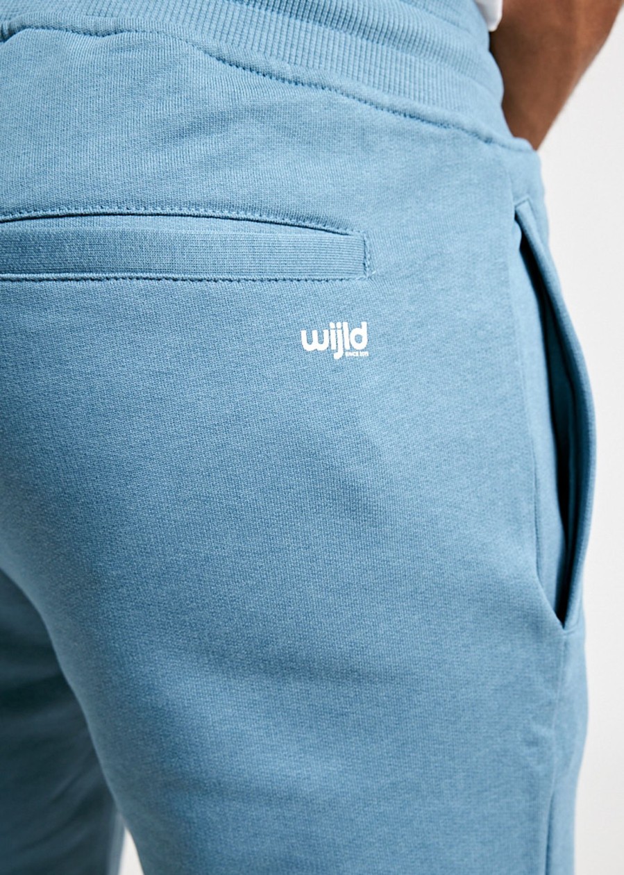 Herren wijld Shorts | Herren Sweat Shorts Blue Stone