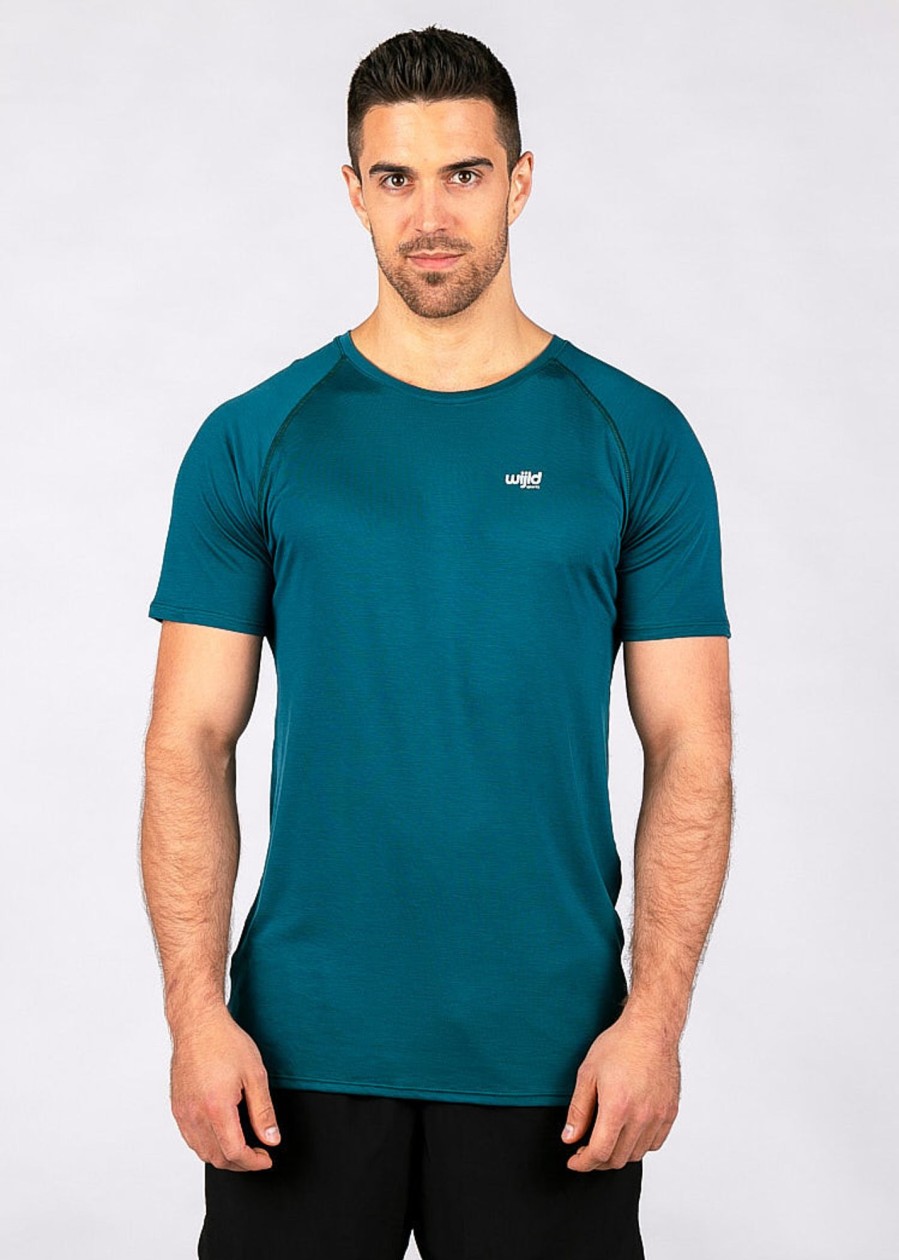 Herren wijld Shirts & Tops | Herren Sportshirt Petrol