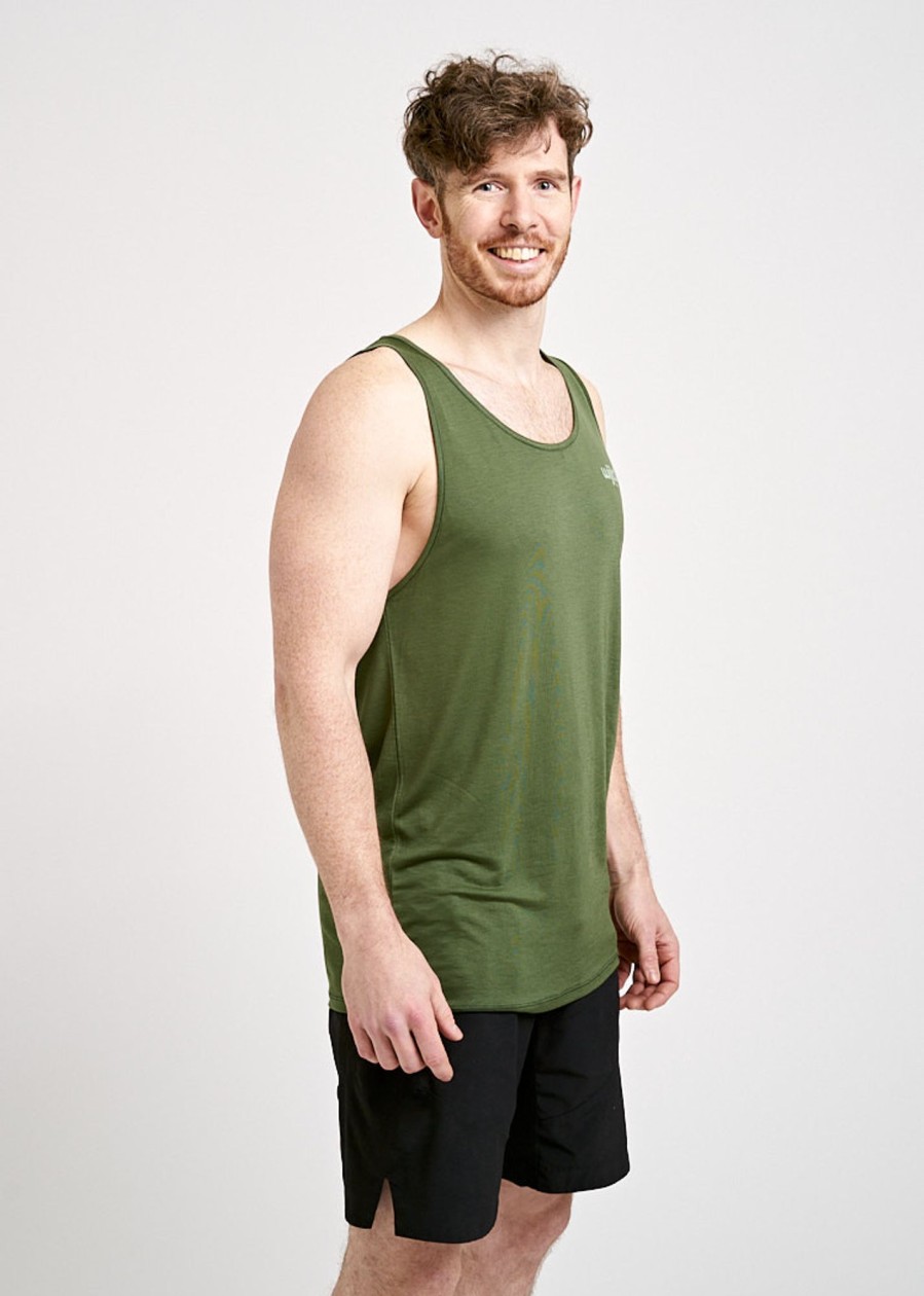 Herren wijld Shirts & Tops | Herren Sport Tank Top Olive