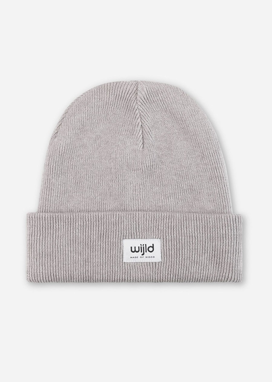 Herren wijld Kopfbedeckungen | Beanie Light Gray