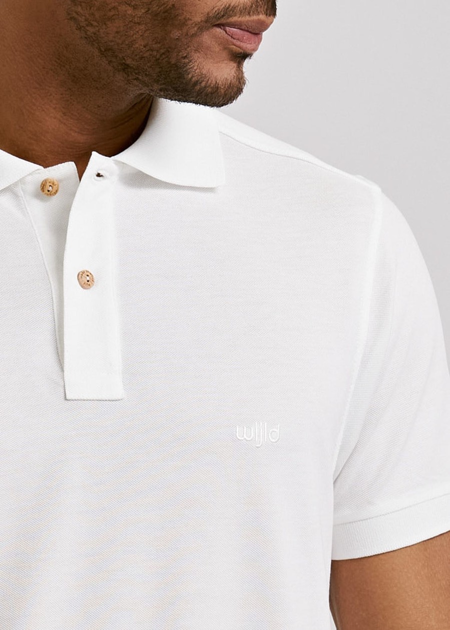 Herren wijld Poloshirts | Herren Polo-Shirt Bright White