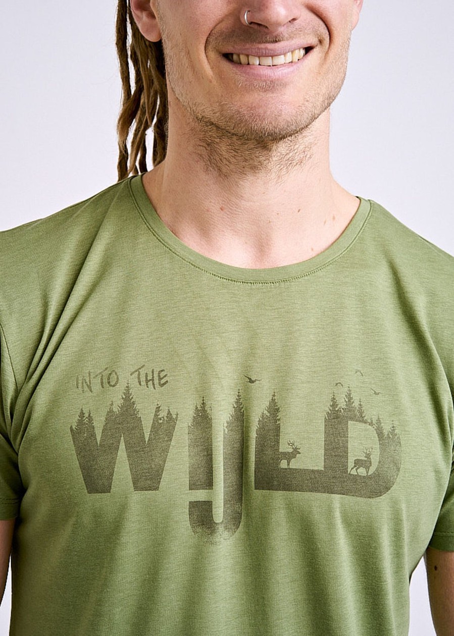 Herren wijld Motiv Shirts | Herren Into The Wijld Woodshirt