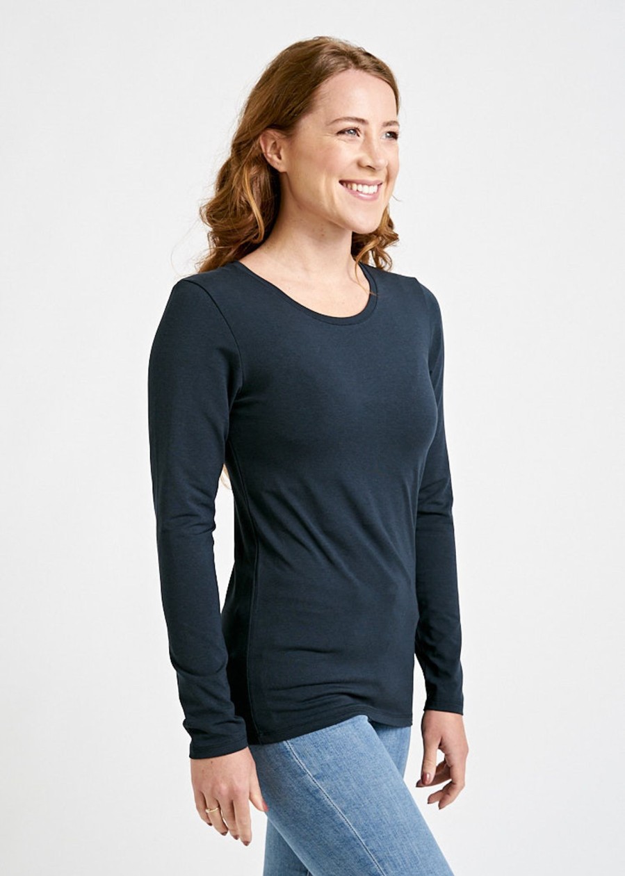 Damen wijld Langarmshirts | Damen Langarmshirt Carbon