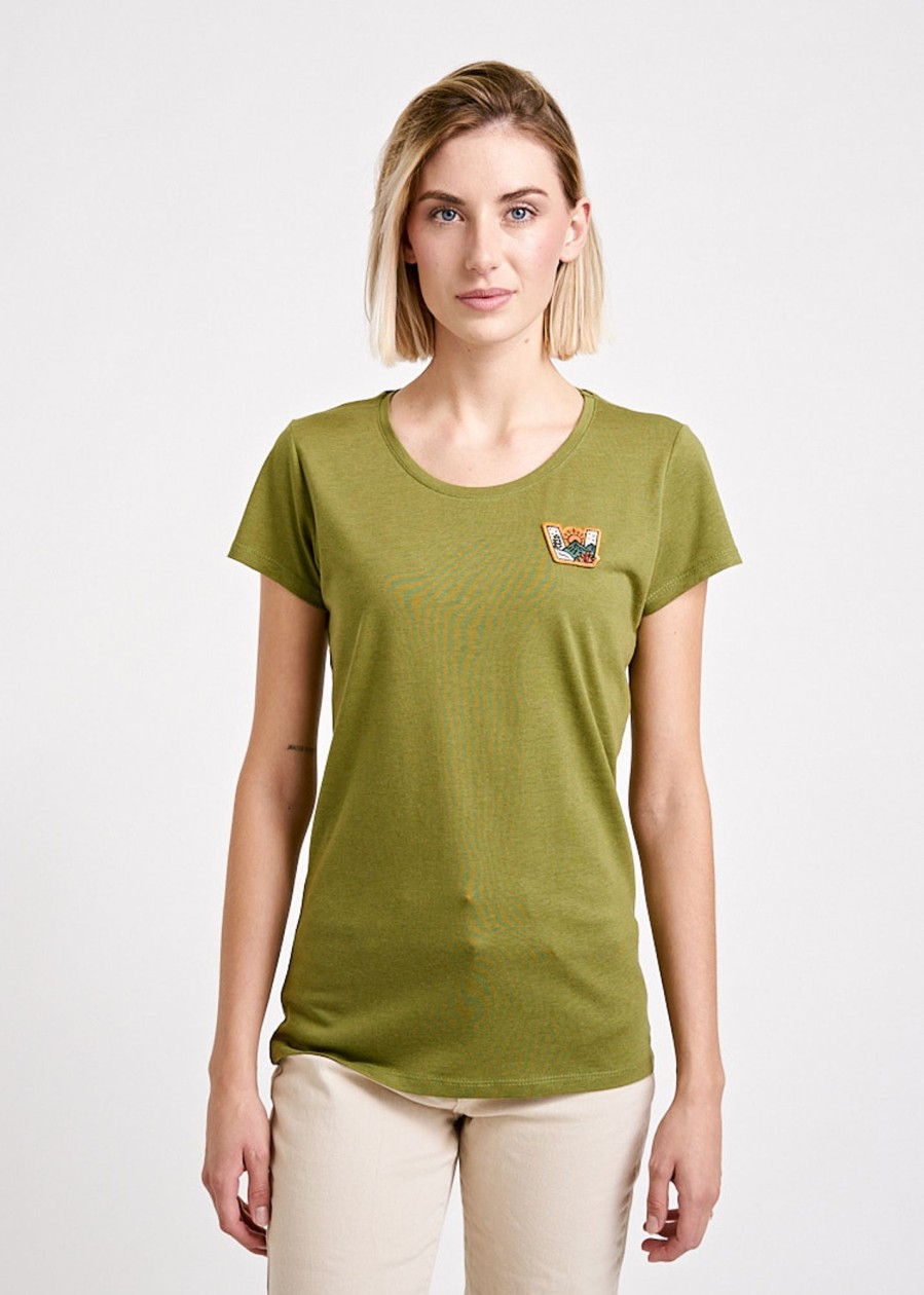 Damen wijld Patch Shirts | Damen Woodshirt Slim Wijld View