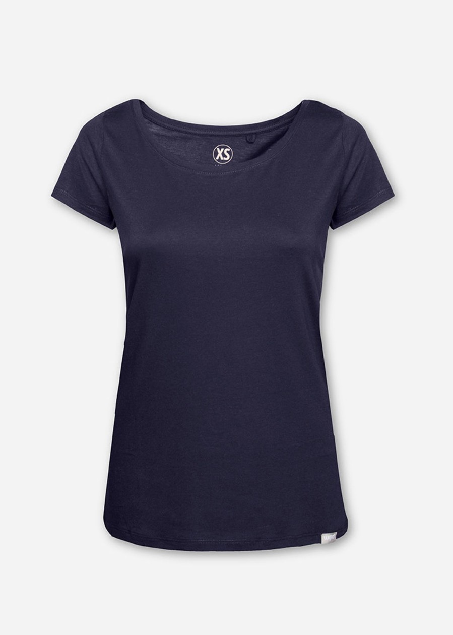 Damen wijld T-Shirts | Damen Woodshirt Regular Maritim Blue