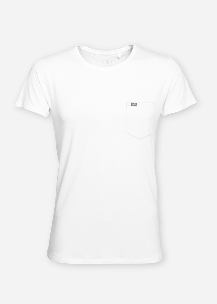 Herren wijld T-Shirts | Herren Pocket Woodshirt Bright White