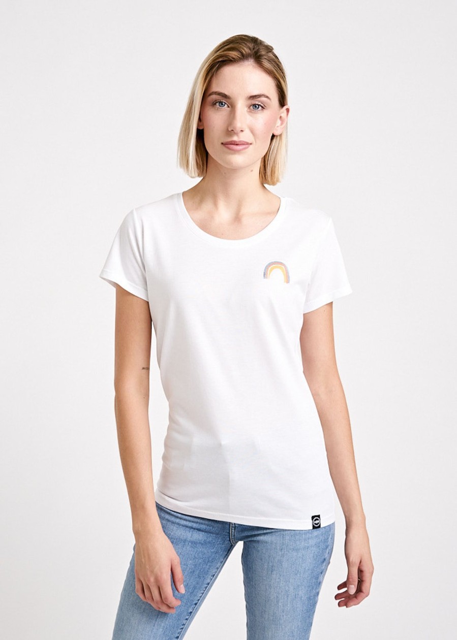 Damen wijld Motiv Shirts | Damen Little Rainbow Woodshirt