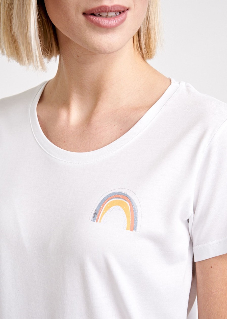 Damen wijld Motiv Shirts | Damen Little Rainbow Woodshirt