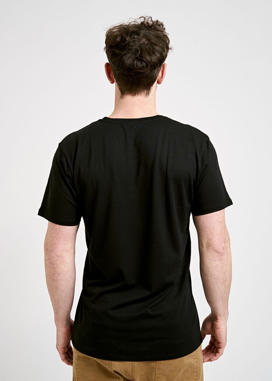 Herren wijld V-Ausschnitt | Herren V-Ausschnitt Woodshirt Black