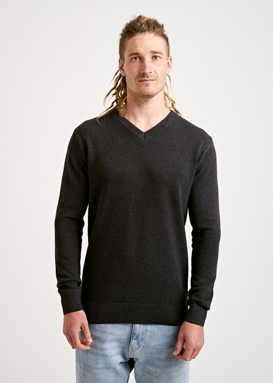 Herren wijld Pullover | Herren Strickpullover Anthrazit