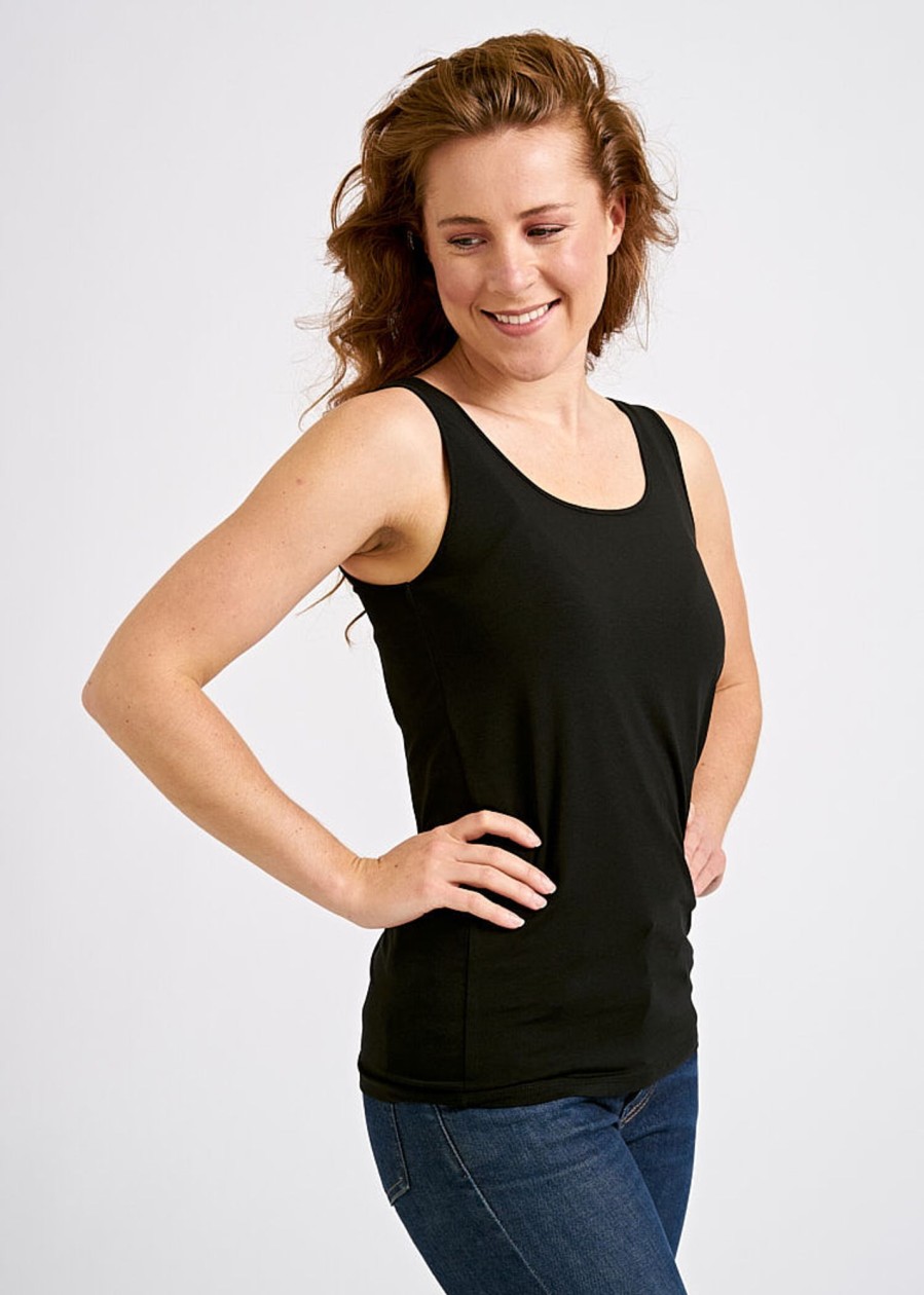 Damen wijld Tops | Damen Tank Top Black