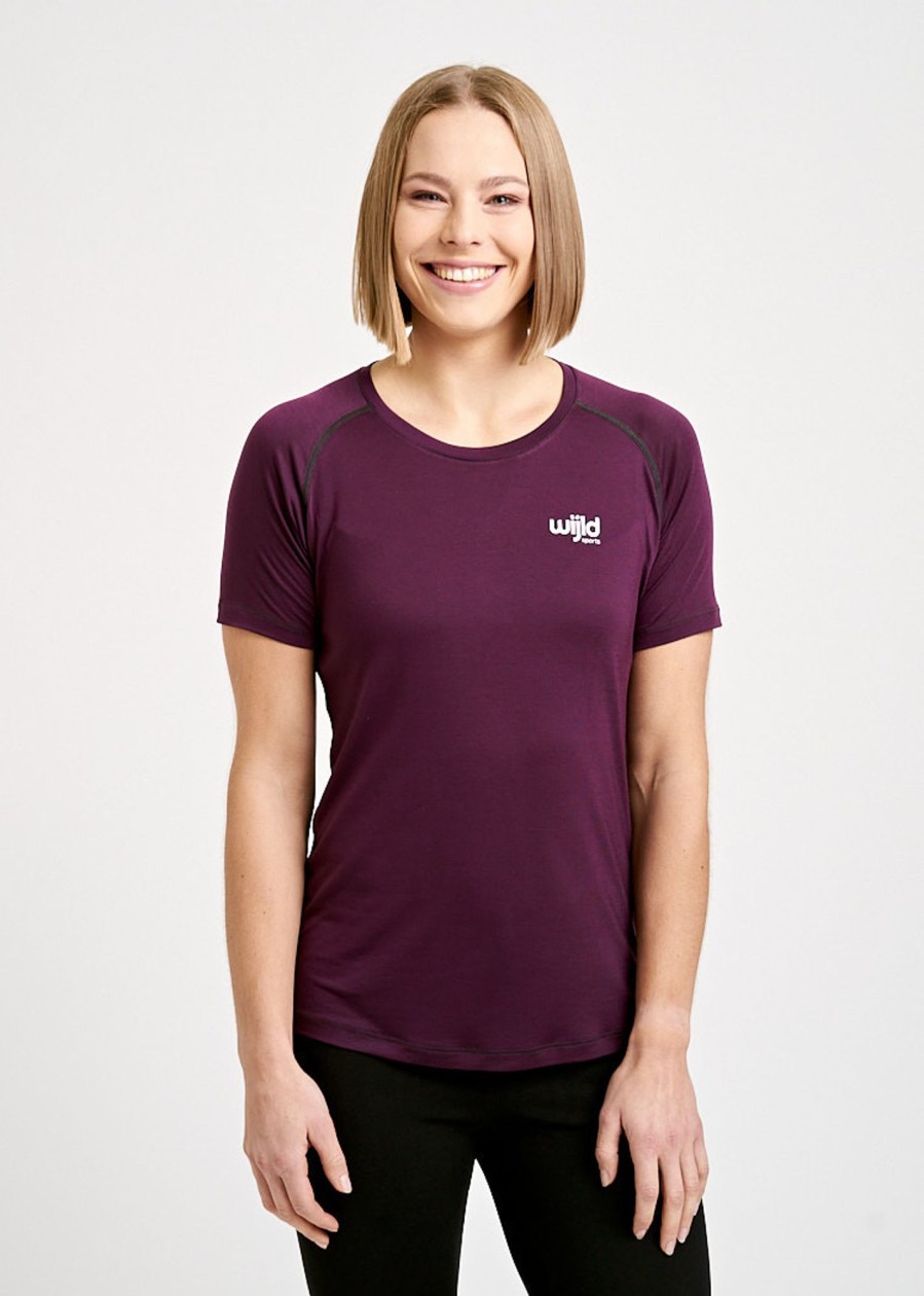 Damen wijld Shirts & Tops | Damen Sportshirt Purple