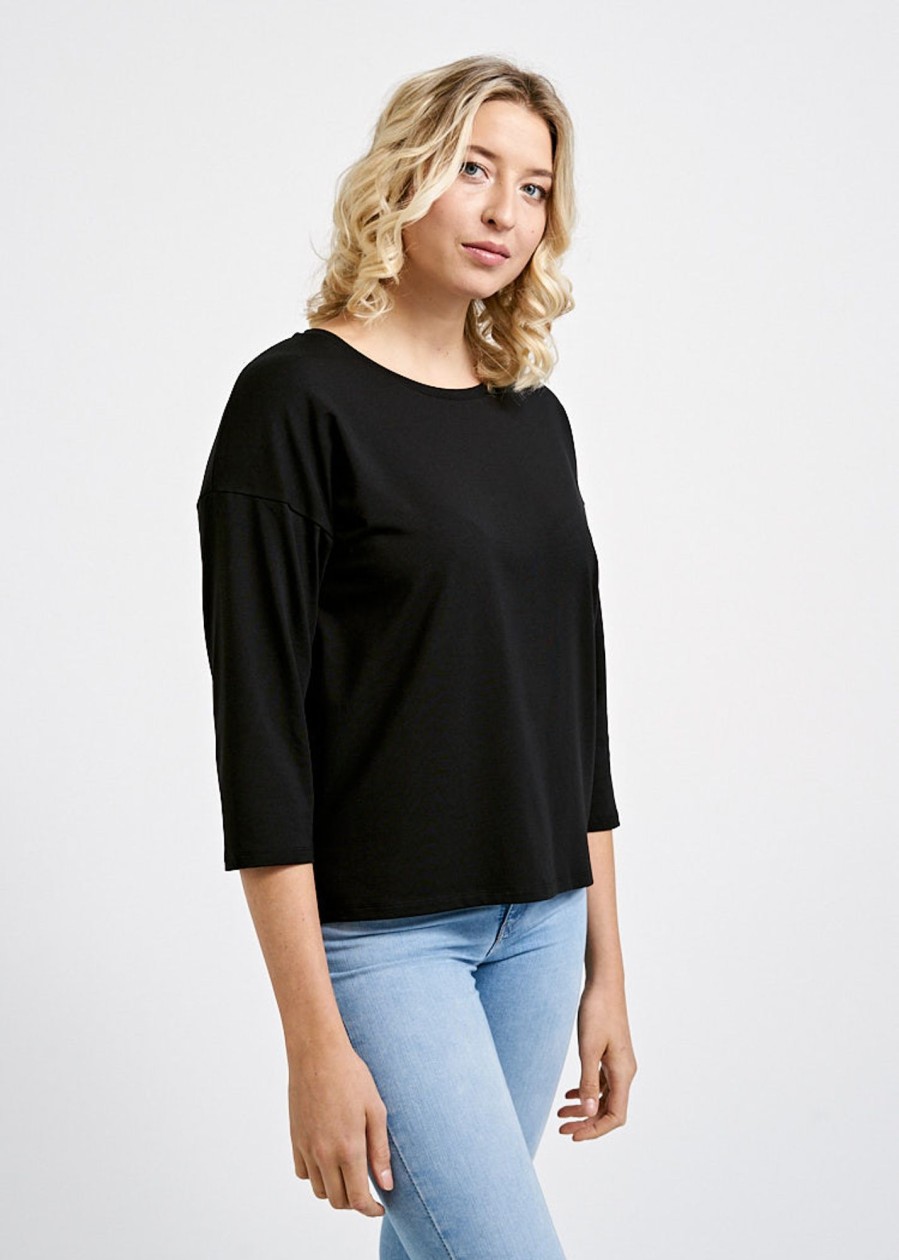 Damen wijld Langarmshirts | Damen Langarmshirt Black