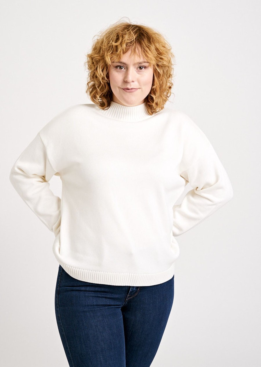 Damen wijld Strick | Damen Strickpullover Ivory