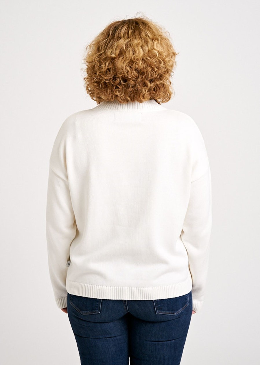 Damen wijld Strick | Damen Strickpullover Ivory