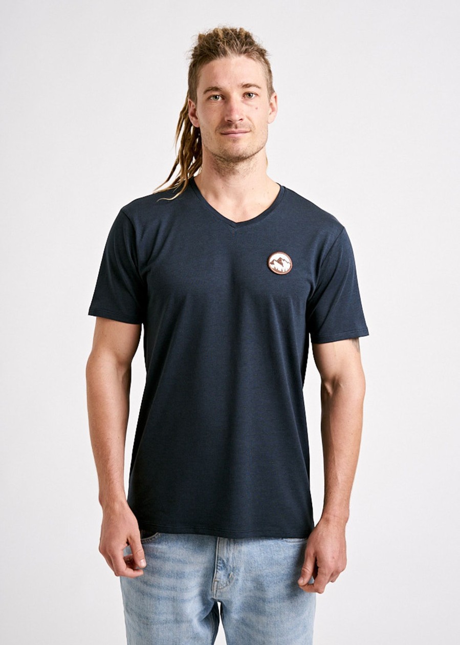 Herren wijld Patch Shirts | Herren V-Ausschnitt Woodshirt Summit